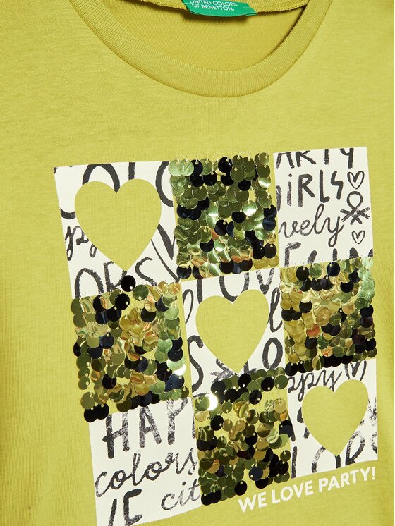 United Colors Of Benetton United Colors Of Benetton Блузка 3YN4C108T Зелений Regular Fit