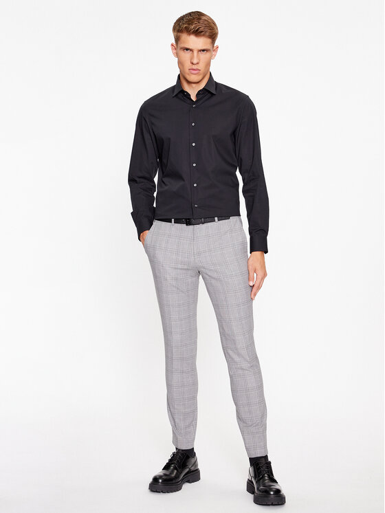 Michael Kors Michael Kors Πουκάμισο MD0MD90435 Μαύρο Modern Fit