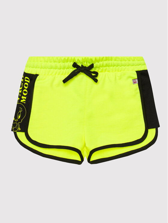 United Colors Of Benetton Pantaloni scurți sport LOONEY TUNES 3BT0C900T Verde Regular Fit