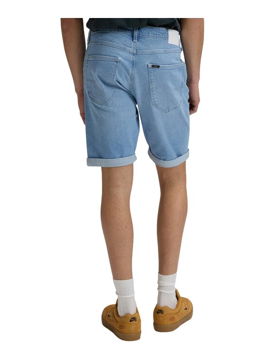 Lee Lee Szorty jeansowe 5 Pocket Short Niebieski Slim Fit