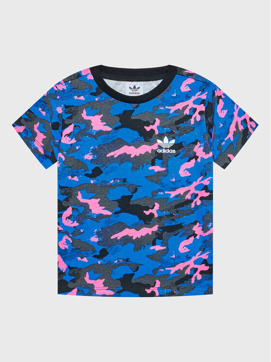 adidas Tričko Allover HK0275 Farebná Regular Fit