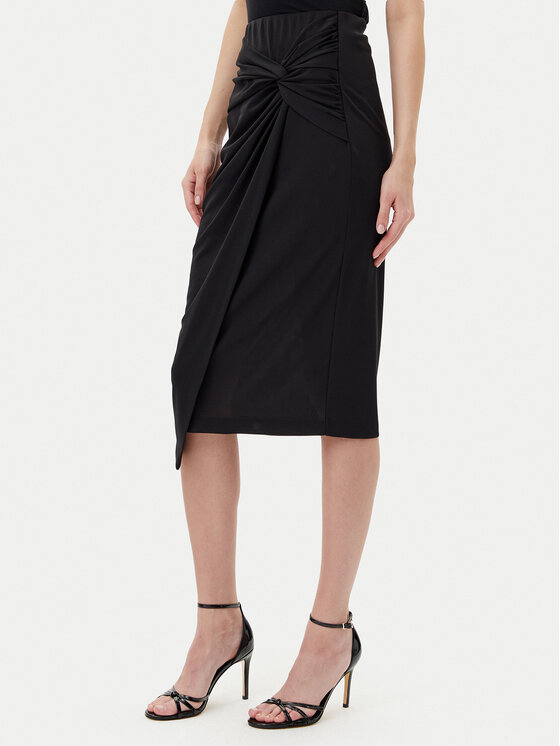 Rinascimento Rinascimento Спідниця-міді CFC0123489003 Чорний Regular Fit