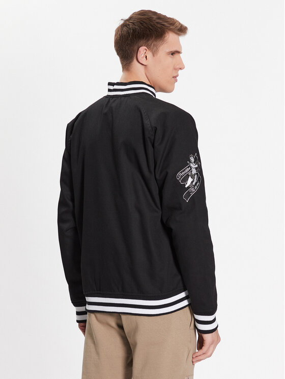Primitive Primitive Kurtka bomber Union Varsity PA123104 Czarny Regular Fit
