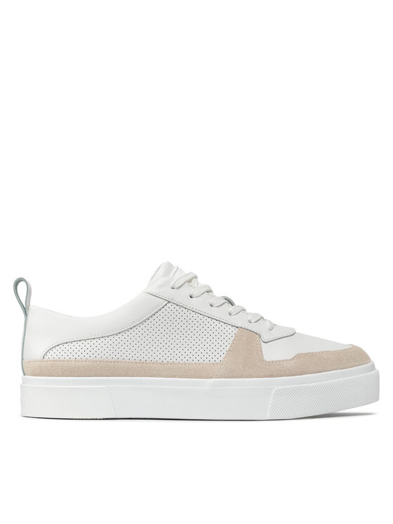 Sneakers Calvin Klein Low Top Lace Up Lth HM0HM00495 Alb