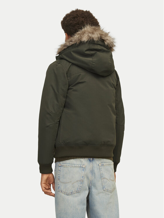 Jack&Jones Junior Jack&Jones Junior Зимно яке 12258512 Зелен Regular Fit