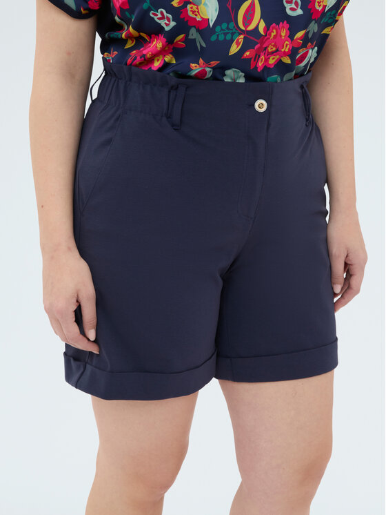 Fiorella Rubino Fiorella Rubino Szorty materiałowe P032L002380N034 Niebieski Regular Fit