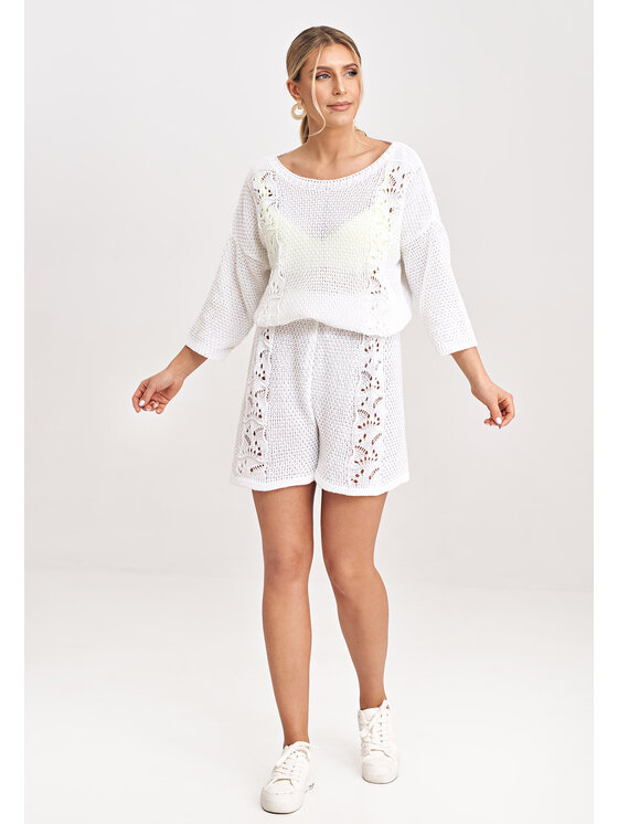 FIGL FIGL Sweter M995 Écru Regular Fit