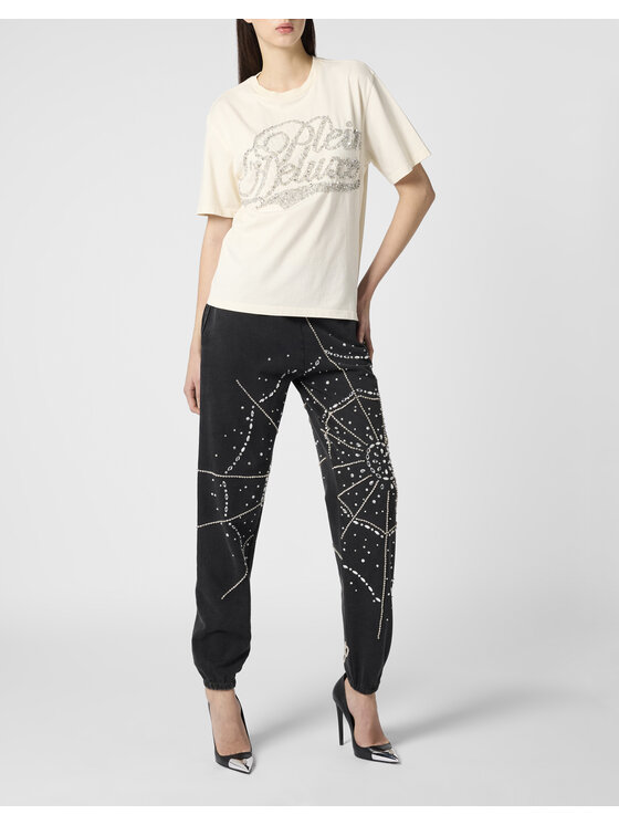 PHILIPP PLEIN PHILIPP PLEIN T-Shirt 26519 Biały Over Fit
