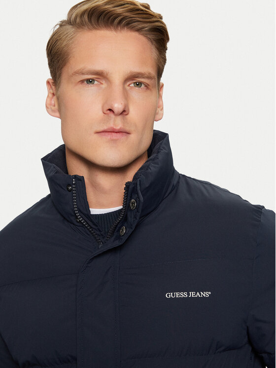 Guess Jeans Guess Jeans Зимно яке M4BL20 WGII2 Тъмносин Regular Fit