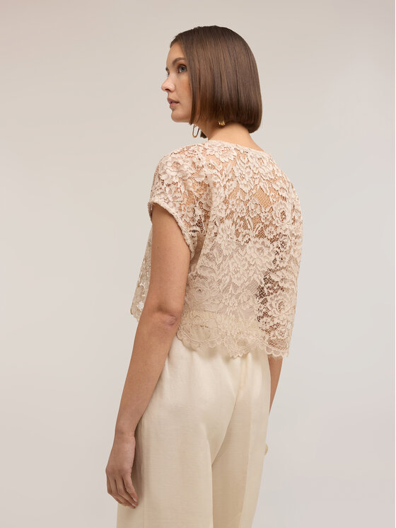 Motivi Motivi Blusa 2041W000808N011 Crema Boxy Fit