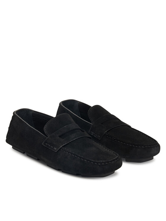 Calvin Klein Calvin Klein Mokasinai Square Driver Suede HW0HW02844 Juoda