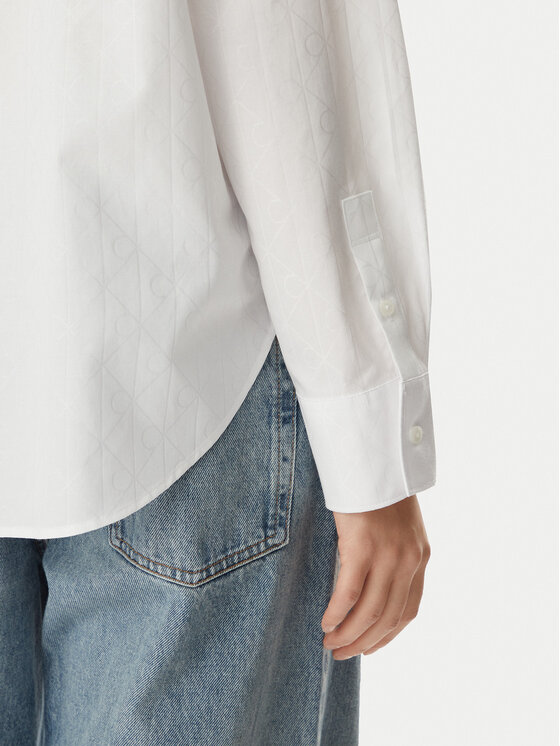 Calvin Klein Jeans Calvin Klein Jeans Риза LV047G126G Бял Relaxed Fit