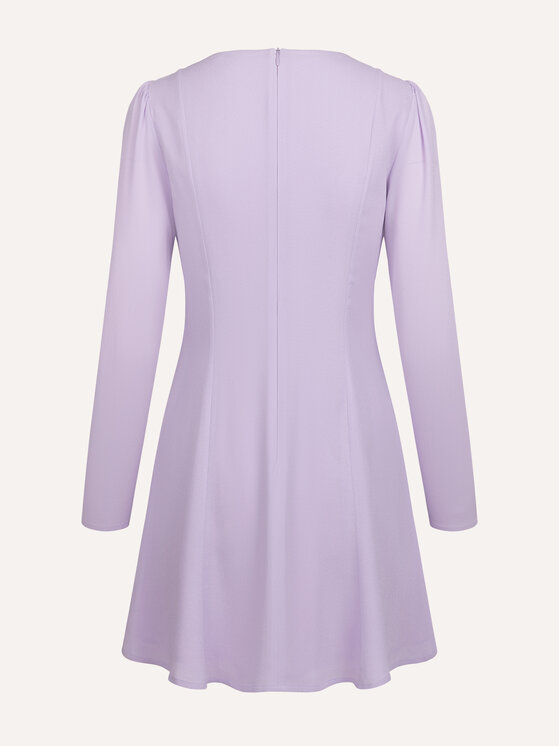 MARI PRETI MARI PRETI Sukienka koktajlowa Baby Doll Fioletowy Regular Fit