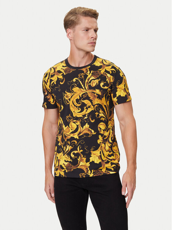 Versace Jeans Couture Versace Jeans Couture T-Shirt 79GAH6S0 JS515 Czarny Regular Fit