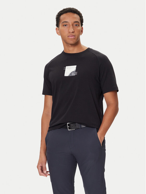 BOSS BOSS T-Shirt Stripe Zone 50548093 Czarny Relaxed Fit