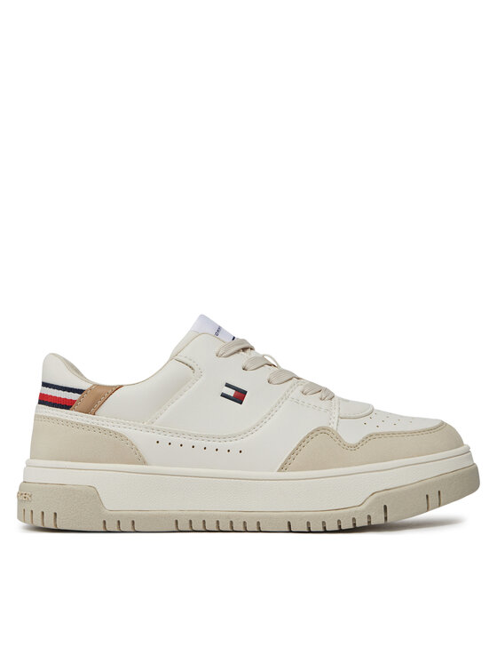 Sneakers Tommy Hilfiger Low Cut Lace-Up Sneaker T3X9-33366-1269 S Beige/Off White A360