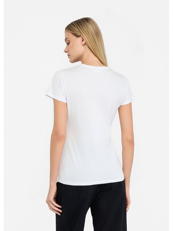 Liu Jo Liu Jo T-shirt UF5266JS904M9796 Bianco Regular Fit