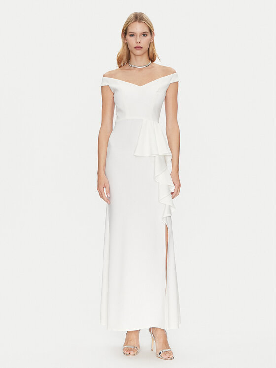 Rinascimento Rinascimento Abendkleid CFC0122859003 Weiß Regular Fit