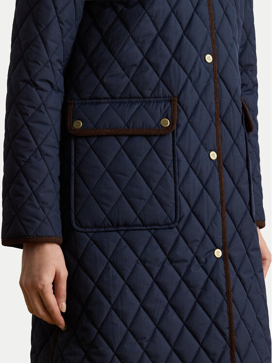 LAUREN RALPH LAUREN LAUREN RALPH LAUREN Преходно яке Crested 3/4 Quilt 297P18059004 Тъмносин Regular Fit