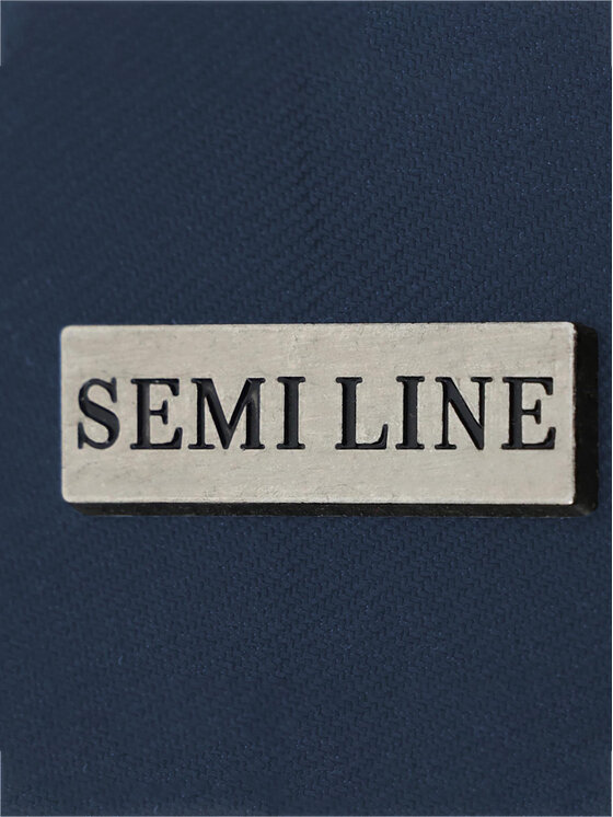Semi Line Semi Line Среден куфар T5683-1 Тъмносин