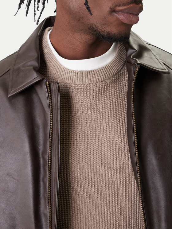 Guess Guess Ādas imitācijas jaka M6RL0A WJ260 Brūns Regular Fit