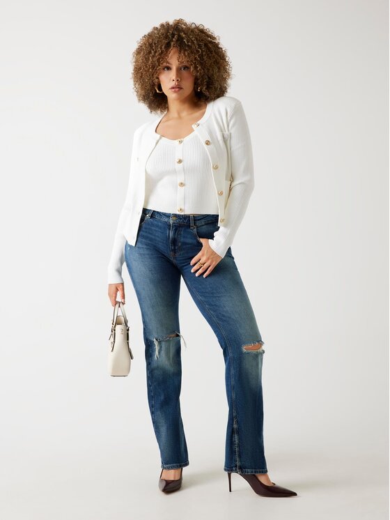 Guess Guess Top 176223 Biały Classic Fit