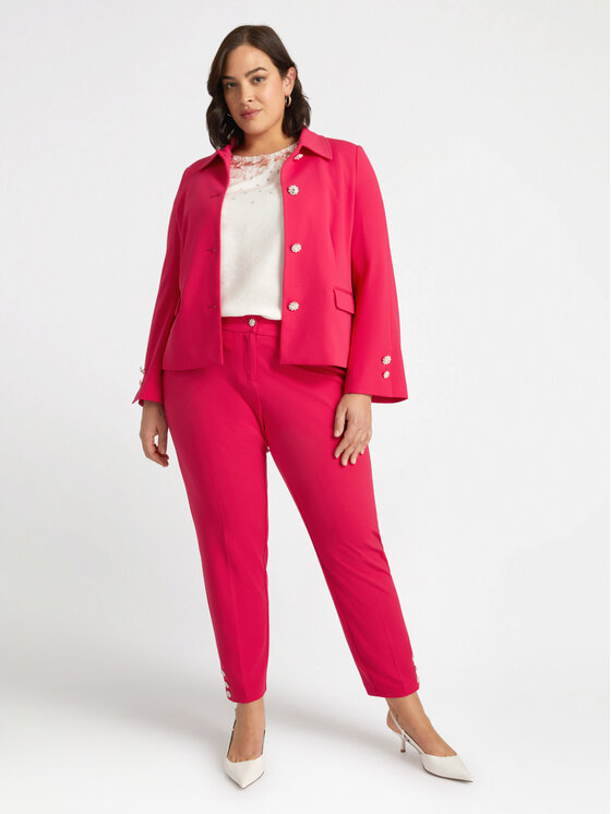 Fiorella Rubino Fiorella Rubino Kurtka przejściowa Q497T000174N019 Czerwony A-Line Fit