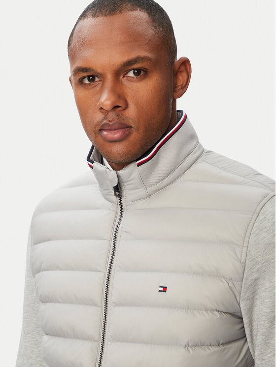 Tommy Hilfiger Tommy Hilfiger Μπουφάν μεταβατικό Mix Media Ess MW0MW41329 Ανοιχτό γκρι Regular Fit