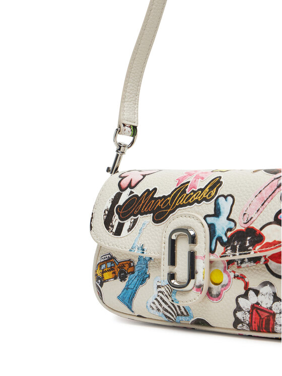 Marc Jacobs Marc Jacobs Ročna torba The Sticker Clover Shoulder Bag 2S5HSH027H02 Bela