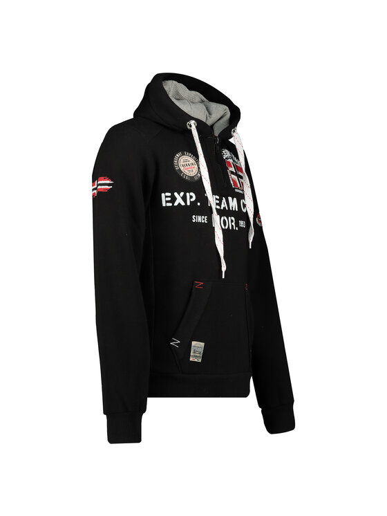 Geographical Norway Geographical Norway Bluza WT1885H/GN-BLACK Czerwony Reglan Fit