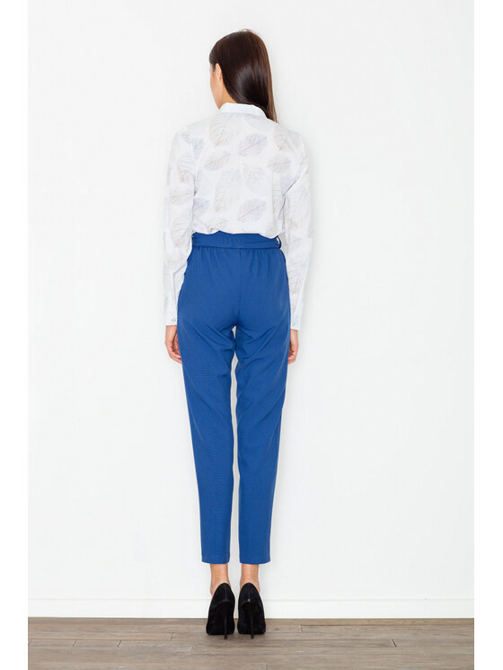 FIGL FIGL Dámské kalhoty M523 Tmavomodrá Regular Fit