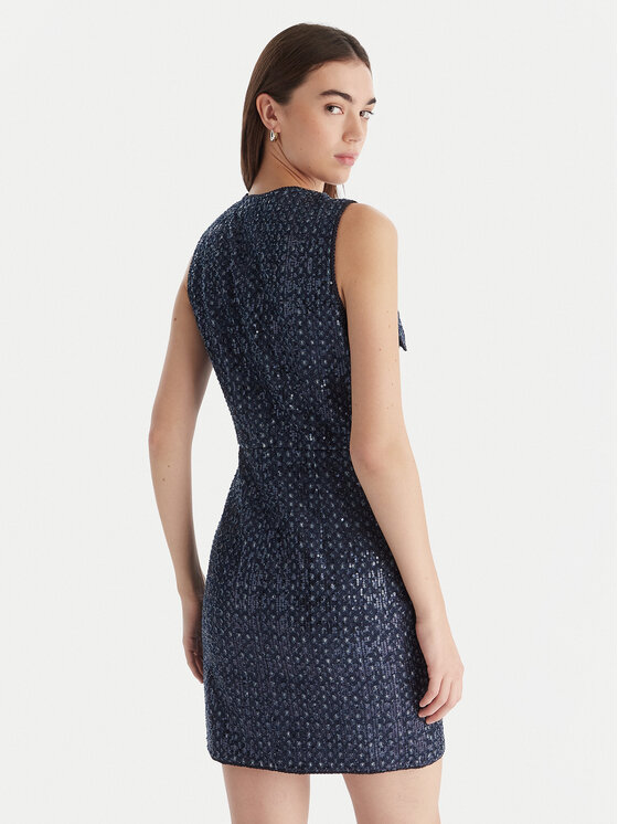 Guess Guess Každodenné šaty W5BK41 D0771 Tmavomodrá Regular Fit