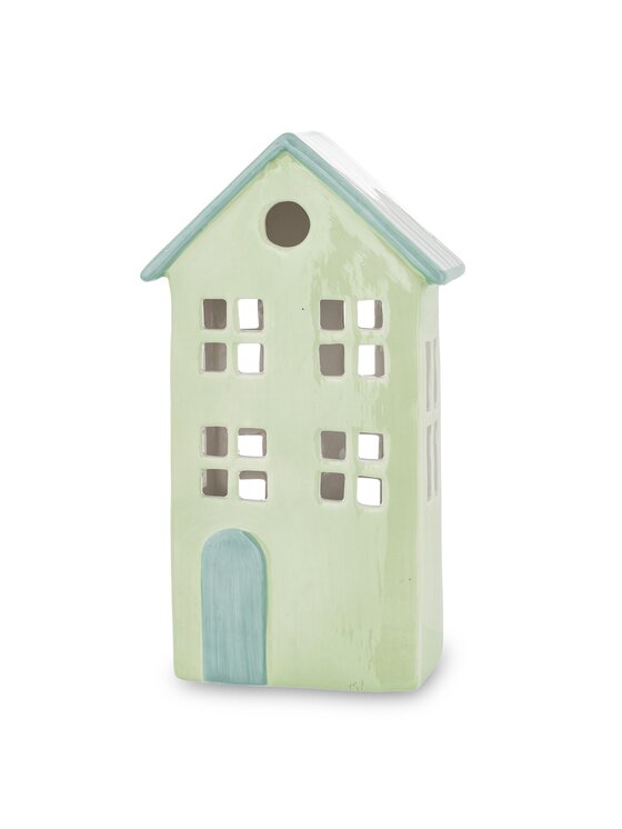 MIAhome MIAhome Lampion Ceramiczny domek GILLI-2 Zielony
