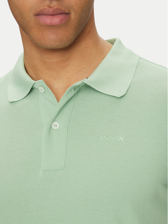 Geox Geox Polo majica M5511B T3240 F3274 Zelena Regular Fit