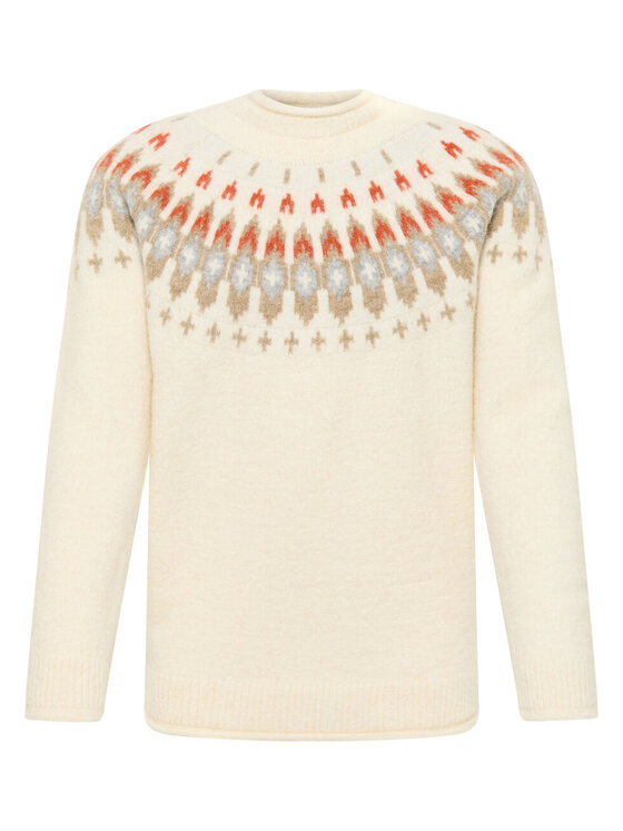Mustang Mustang Sweter BLOOMFIELD Biały Regular Fit