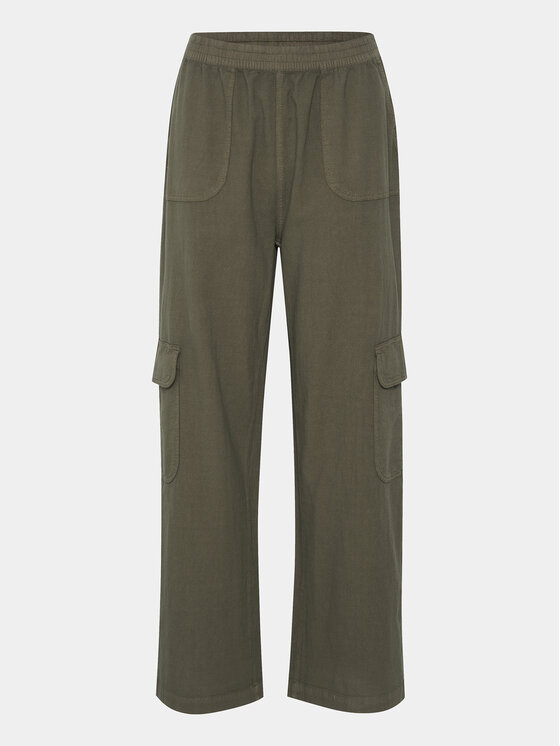 Kaffe Kaffe Штани з тканини Naya 10508358 Зелений Regular Fit