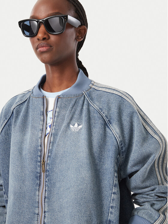 adidas adidas Jeansová bunda Sst KQ6473 Modrá Oversize