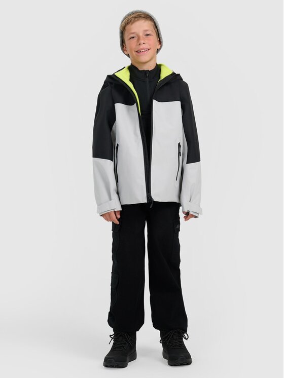 4F 4F Giacca di transizione 4FJRAW25TTJAM1014-25S Grigio Regular Fit