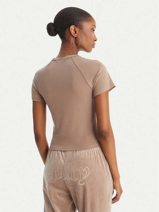 Juicy Couture Juicy Couture T-Shirt Baby JCWCT126317 Beige Slim Fit