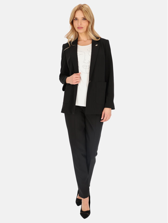 L’AF L’AF Marynarka Lenon Czarny Regular Fit