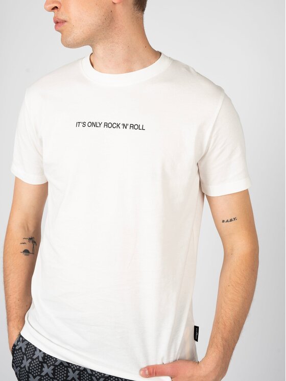 John Richmond John Richmond T-Shirt HMP25017TS Bílá Regular Fit