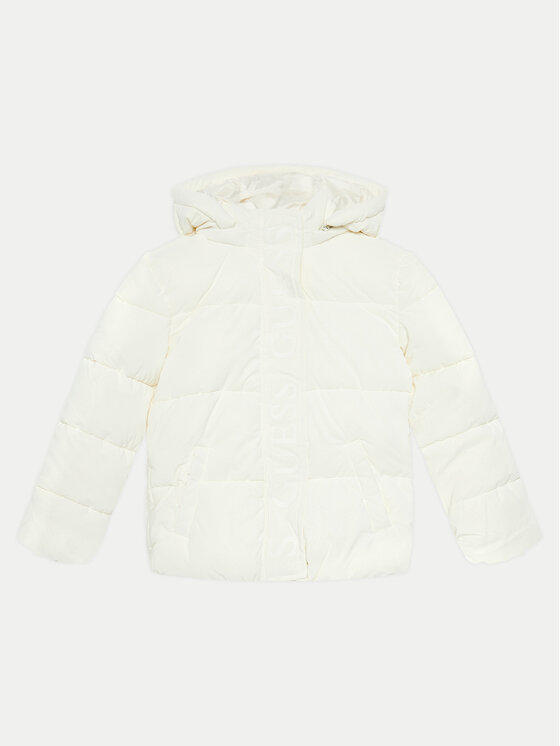 Guess Guess Vatovaná bunda J4BL02 WGIW0 Écru Regular Fit