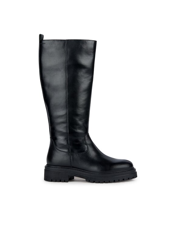 Geox Stivali al ginocchio D Iridea D04HRG 0BC43 C9999 Nero, taglia : 36