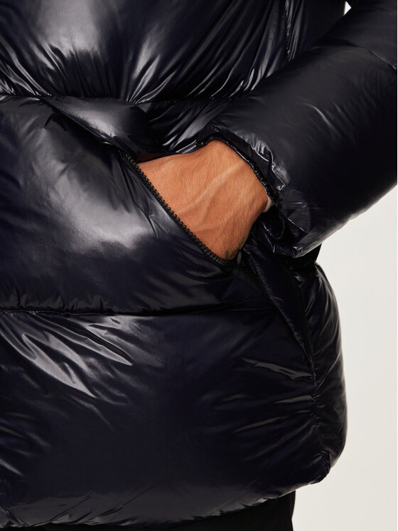 Hetregó Hetregó Пухено яке Justin 8N562 Тъмносин Regular Fit