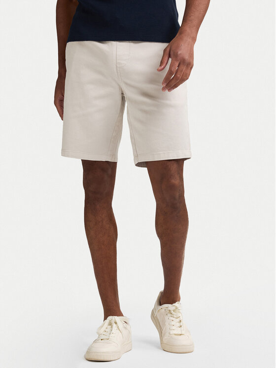 Petrol Industries Petrol Industries Pantaloncini di tessuto M-1050-SHO527 Bianco Regular Fit