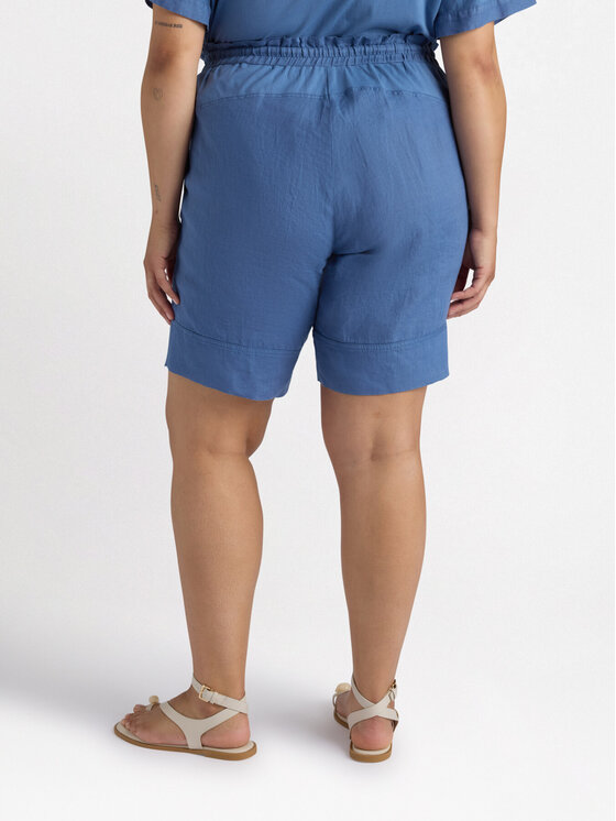 Fiorella Rubino Fiorella Rubino Pantaloncini di tessuto P123T004818N024 Blu Regular Fit