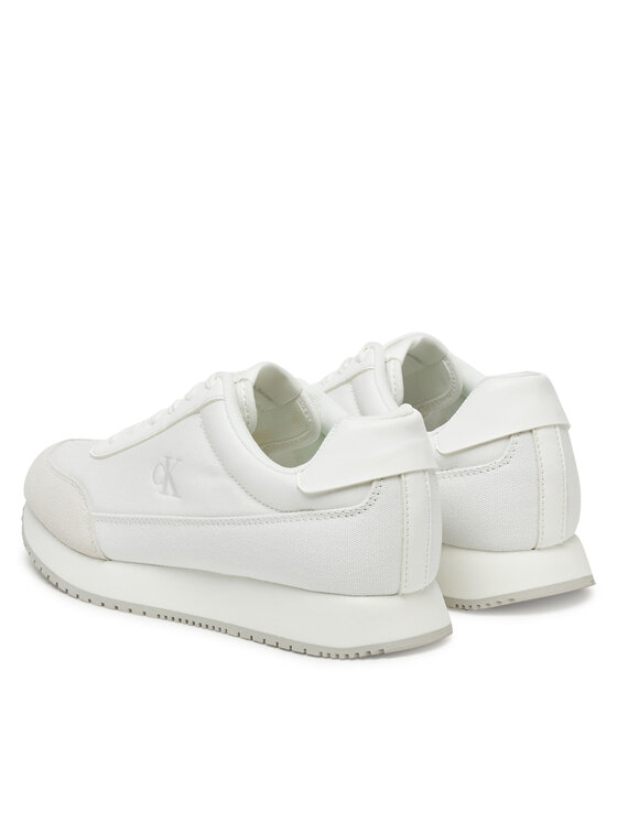 Calvin Klein Jeans Calvin Klein Jeans Sportcipők Retro Runner Low Laceup Canvas YW0YW01888 Fehér
