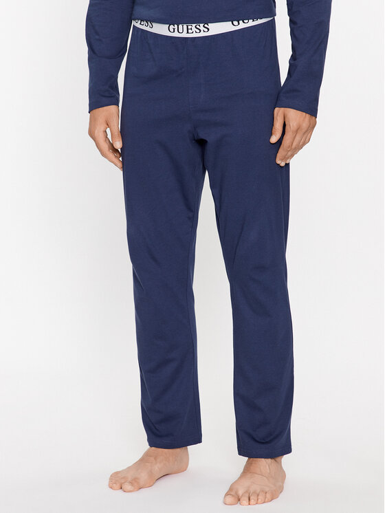 Guess Guess Piżama U2BX00 KBZG0 Niebieski Regular Fit