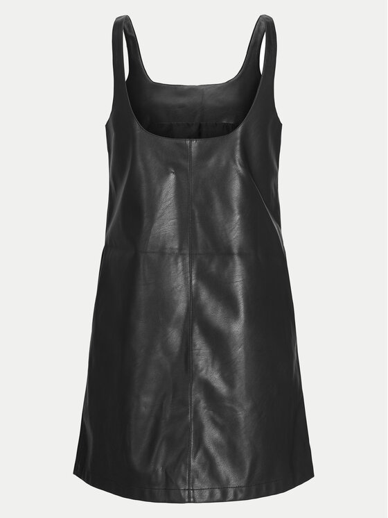 JJXX JJXX Dirbtinės odos suknelė Stella 12262769 Juoda Regular Fit