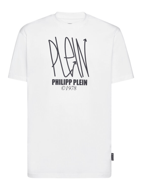 PHILIPP PLEIN PHILIPP PLEIN T-shirt 1207 Bianco Regular Fit